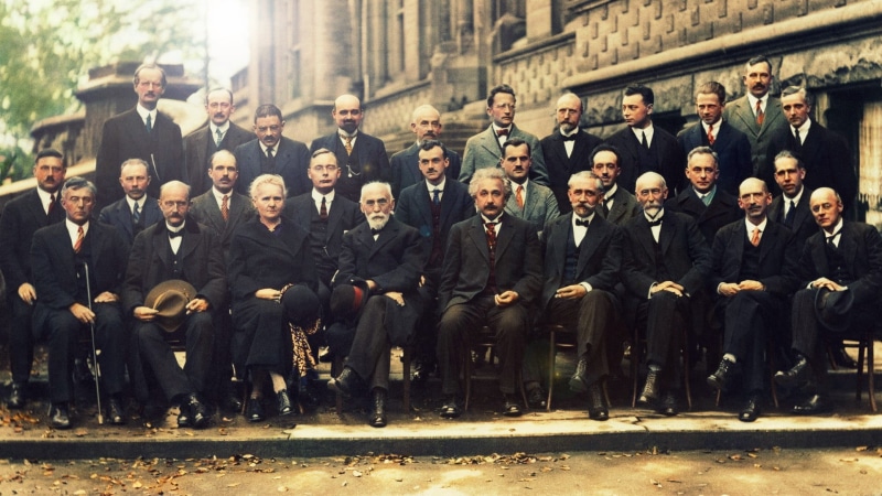 Hans Kramers, photo, military, architecture, large group of people, real people, Auguste Piccard, army, Paul Langevin, Niels Bohr, Paul Ehrenfest, 1080P
