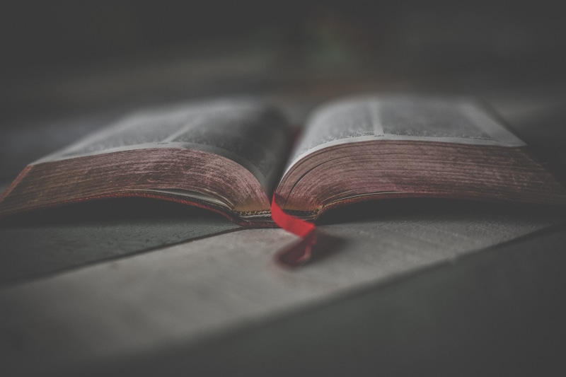 page, still life, god, two objects, wood - material, religion, document, knowledge, open, bible, learning, jesus, no people, cross, studying, textbook