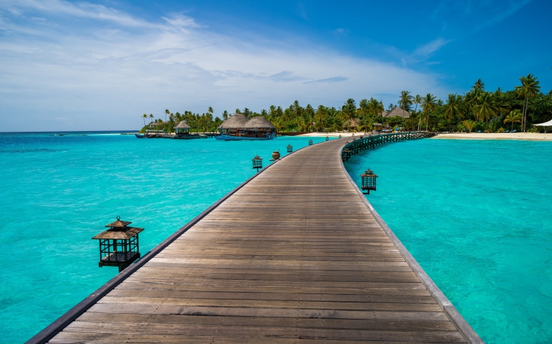 sea, Halaveli, tropical Climate, summer, vacations, jetty, water, Leica S, Spa, photography, landscape, dock, brown, travel, Maldives, tourist Resort, pier