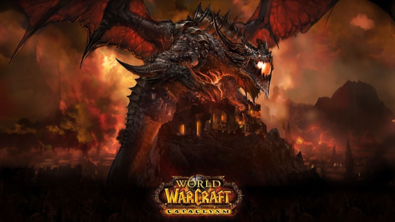 sign, world, outdoors, tree, World of Warcraft: Cataclysm, nature, digital, fire - natural phenomenon, World of Warcraft, warcraft, red, fantasy art
