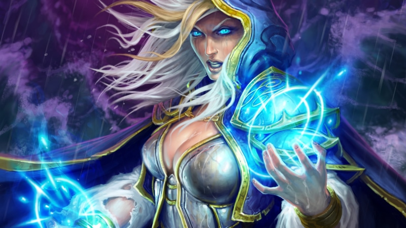 futuristic, video games, Blizzard Entertainment, young women, Jaina Proudmoore, cleavage, beauty, light - natural phenomenon, digital art, Dota2 Alchemist