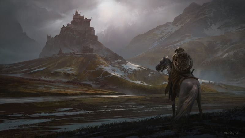 sky, mountain Peak, monastery, praying, outdoors, land, journey, The Elder Scrolls V: Skyrim, adventure, creativity, travel, art and craft, travel destinations