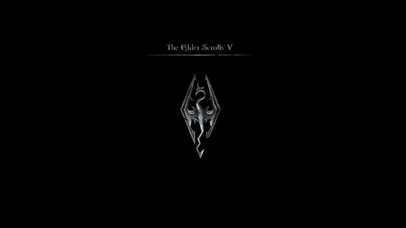 text, indoors, v, glass - material, elder, dark, The Elder Scrolls V: Skyrim, scrolls, communication, western script, 1080P, black background, no people