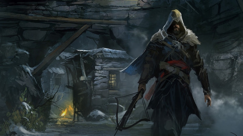 real people, digital, spirituality, building, representation, s, Assassins Creed, one person, creativity, art and craft, 1080P, religion, outdoors