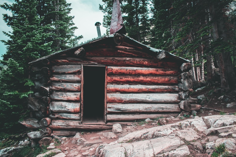 tall, travel, building exterior, shack, rural, summer, green, wooden cabin, countryside, beside, country, built structure, landscape, park, tree, nature