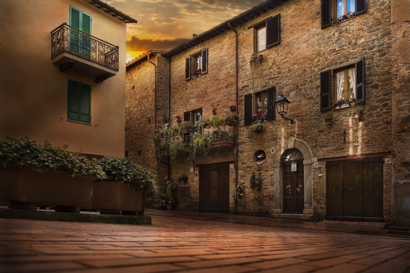 entrance, clouds, no people, town, stone, house, architecture, day, city, direction, alley, lighting equipment, old building, building exterior, built structure