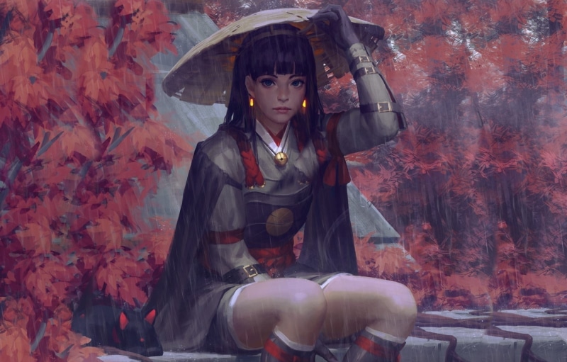 fan art, women, GUWEIZ, digital painting, fantasy art, warrior, 1080P, artwork