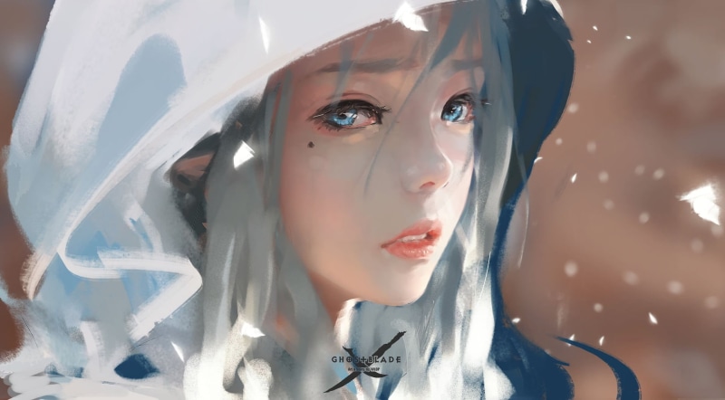 indoors, real people, fantasy art, portrait, front view, lifestyles, young women, beauty, adult, anime, contemplation, headshot, human face, 1080P, hairstyle