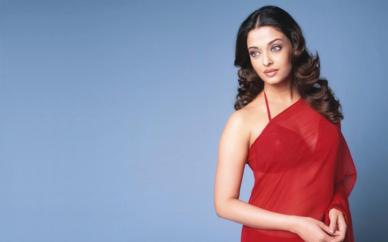 saree, 1080P, indian actress, transparent, red, rai, aishwarya