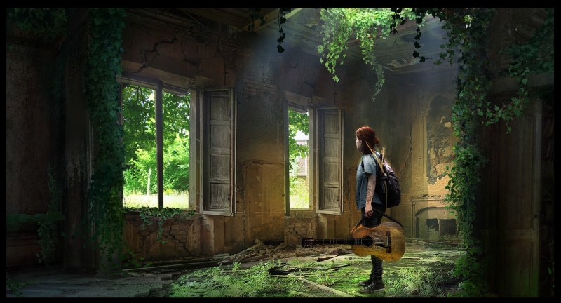 The Last of Us II, The Last of Us 2, one person, nature, indoors, adult, Video Game Art, women, hairstyle, beautiful woman, artwork, young adult, The Last of Us Part 2