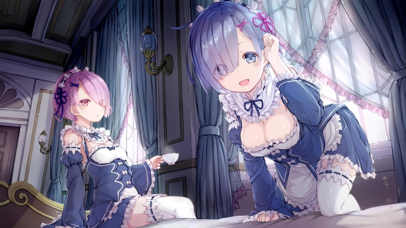 maid outfit, creativity, sunlight, celebration, anime girls, Rem, human representation, maid, Rem (Re: Zero), textile, fan art, bed, no people, Re Zero