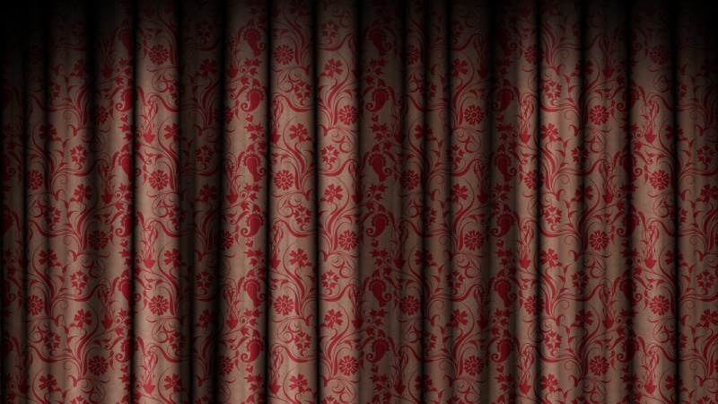 red, pattern, 1080P, curtain, texture