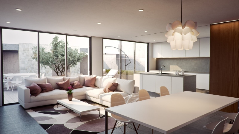 white color, external design, photorealistic, coffee table, lighting equipment, graphics, beside, post production, spain, electric lamp, furniture, home showcase interior