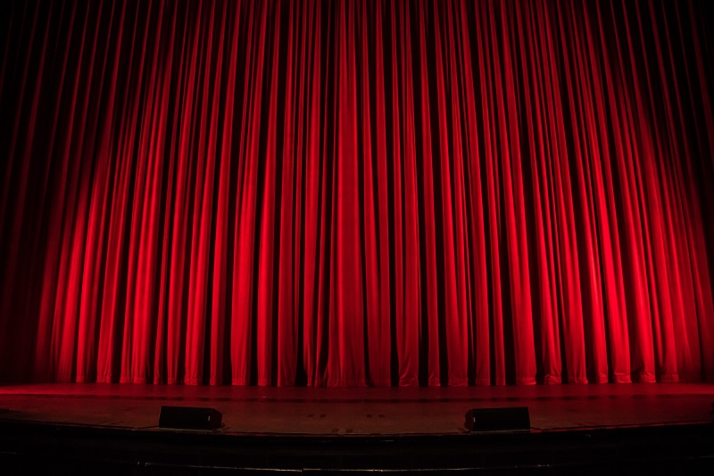 theatre, absence, performing arts event, classical style, curtain, show, stage, no people, music, production, backgrounds, stage theater, arts culture and entertainment