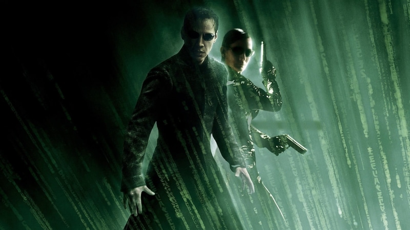 1080P, young men, indoors, curtain, portrait, Keanu Reeves, trinity (movies), men, Neo, young adult, movies, The Matrix Revolutions, waist up, standing