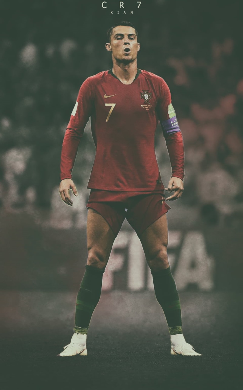 lifestyles, exercising, young adult, competition, Portugal, clothing, one person, athlete, looking at camera, adult, men, Cristiano Ronaldo, effort, sports clothing