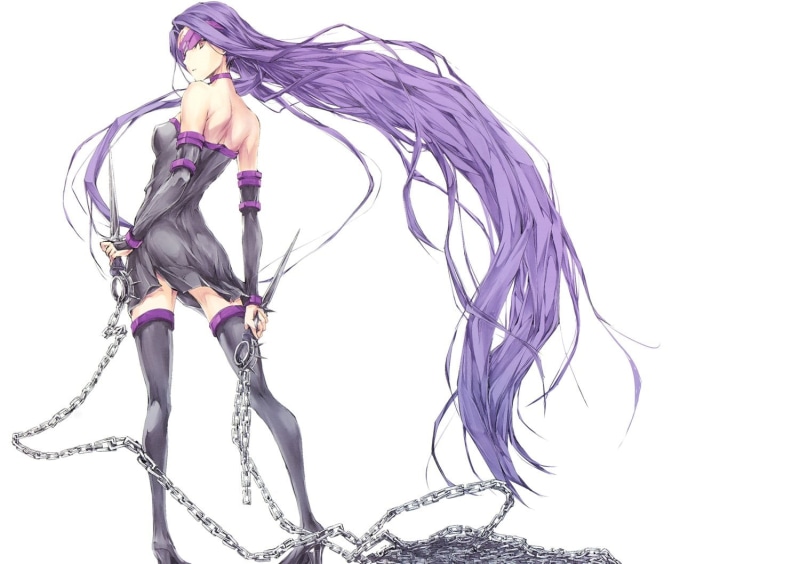 720P, art and craft, no people, decoration, anime, tangled, close-up, hair, creativity, character, Rider (Fate/Stay Night), Fate Series, anime girls, white background