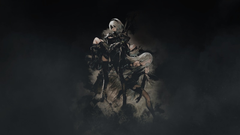 night, female, radiation, uniform, black background, indoors, young adult, death, fantasy, government, holding, male likeness, horror, infantry, dark, armed Forces