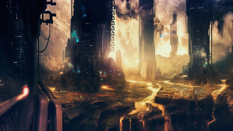 nature, concept art, abstract, no people, futuristic, building exterior, transportation, night, science fiction, architecture, digital composite, backgrounds