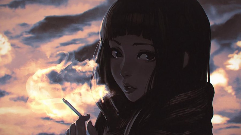 human representation, lifestyles, female likeness, focus on foreground, character, sky, art and craft, cloud - sky, 1080P, headshot, portrait