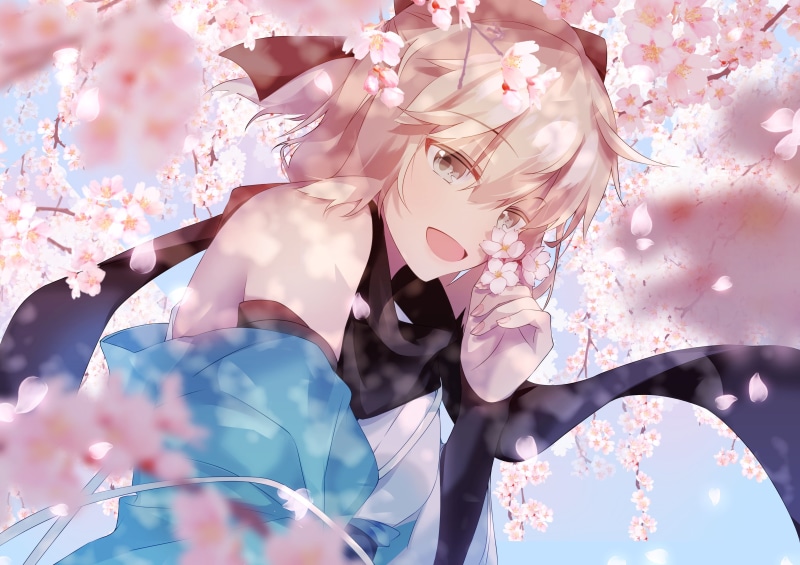 Sakura Saber, Fate Series, 4K, Fate/Grand Order, Okita Souji