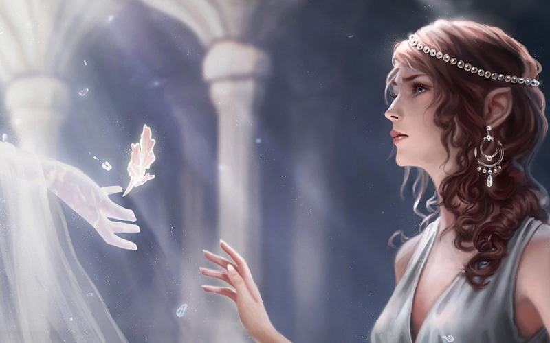 women, character, artwork, elves, child, looking, hairstyle, glass - material, female, fantasy girl, beautiful woman, portrait, 720P, teenager