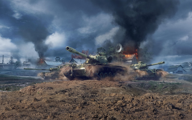 artillery, explosive, nature, armed Forces, no people, sky, Flash, WoT: Blitz, outdoors, gun, fire - Natural Phenomenon, war, army, burning, environment