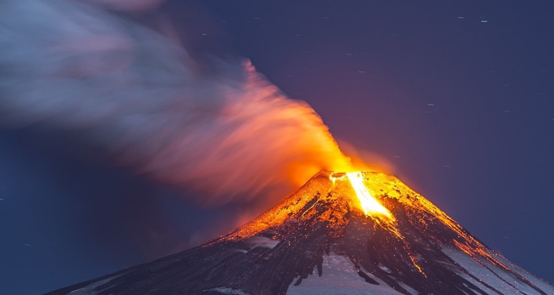 Chile, eruption, accidents and disasters, volcanic crater, mountain, power, heat - temperature, outdoors, erupting, nature, power in nature, volcano, warning sign