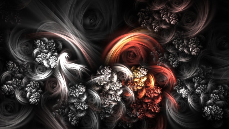 backgrounds, no people, shapes, craft, full frame, fractal, floral, ornate, representation, religion, orange, art and craft, flowers, human representation
