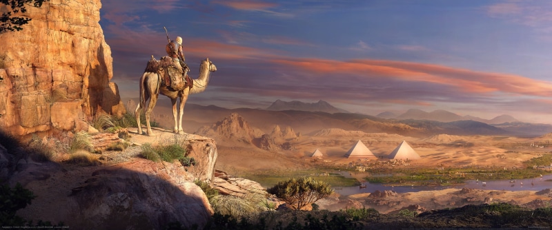 Assassins Creed, ultrawide, 2K, video games, ultra-wide, desert, Assassins Creed: Origins