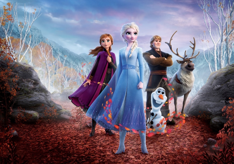 Film, 2019, Snowflake, Blonde, River, Fog, Red Hair, Kristen Bell, Frozen 2, Jonathan Groff, Forest, year, Anna, Ginger, Olaf, Snow Queen, Josh Gad, Evan Rachel Wood