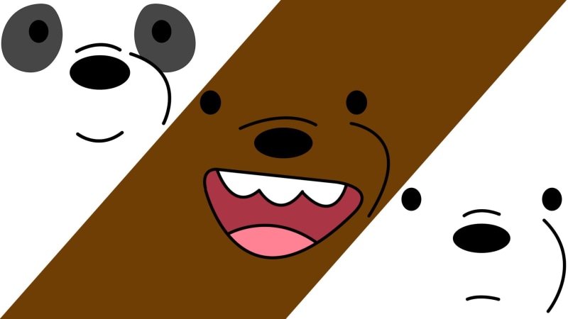 creativity, arts culture and entertainment, We Bare Bears, sign, red, close-up, black color, white color, rock music, symbol, happiness, no people, music