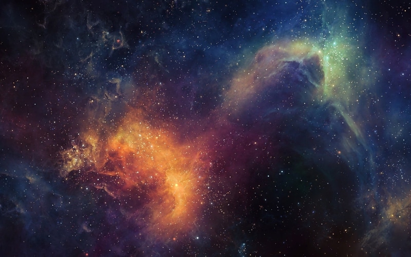 milky way, galaxy, illustration, blue, nebula, outdoors, multi colored, constellation, 1080P, cloud - sky, space clouds, beauty in nature, abstract, red