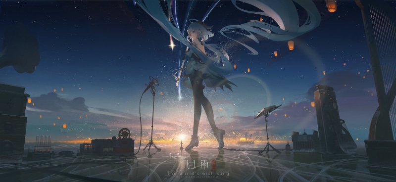 2K, Genshin Impact, Ganyu (Genshin Impact), fan art, void_0, video game art