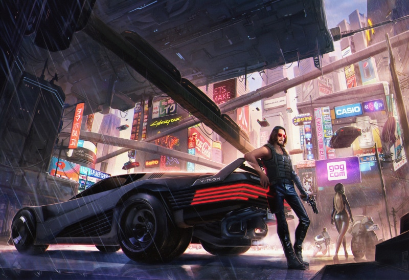Johnny Silverhand, 4K, Video Game, Cyberpunk 2077