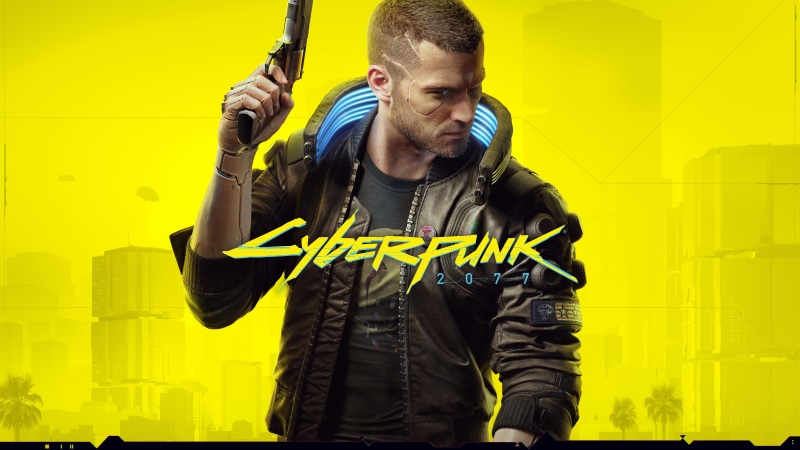 weapons, Cyberpunk 2077, cyberpunk, style, CD Projekt RED, gun, character, yellow, jacket, 8K, haircut