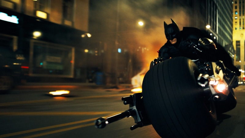 poster, law, city street, Batman, security, architecture, protection, mode of transportation, street, men, police force, road, movie, helmet, The Dark Knight