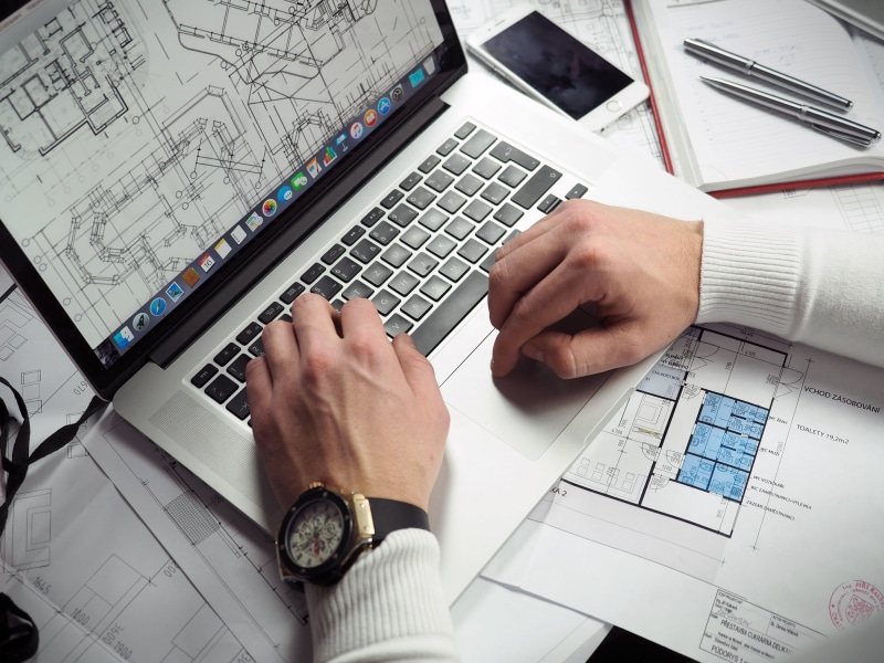 typing, hands, male, human body part, technology, high angle view, journal, lanyard, watch, desk, design, one person, gadgets, macbook, wireless technology