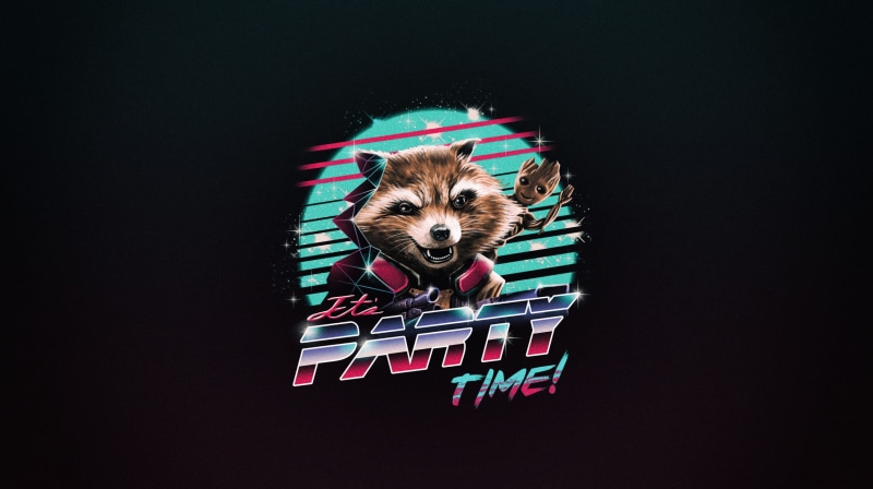 Epic Duo, Minimalism, Its Party Time, Its Party Time!, Retrowave, New Retro Wave, Vincent Trinidad, 80s, Neon, by Vincent Trinidad, Guardians Of The Galaxy