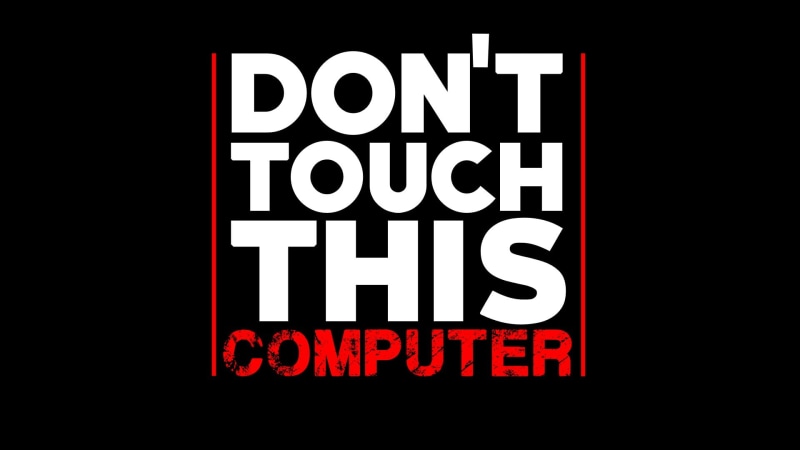 close-up, white, information sign, t, illuminated, capital letter, don, black, computer, anticipation, minimalism, studio shot, indoors, number, sign, information