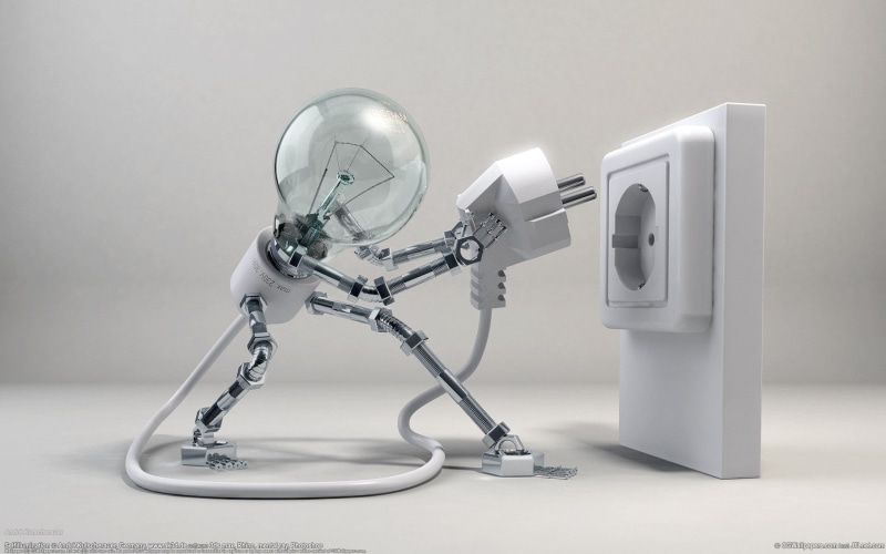 humor, still life, lightbulb, bulb, chrome, CGI, three dimensional, day, business, light, healthcare and medicine, white background, digital art, single object