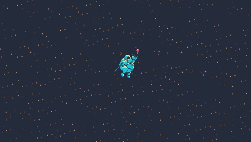 black background, simple background, outdoors, floating on water, environmental issues, humor, astronaut, waterfront, simple, green color, no people, pollution