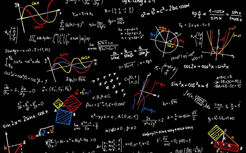 no people, business, overlay, background, indoors, mathematics, red, blackboard, black, sign, variation, diagram, number, multi colored, text, formula
