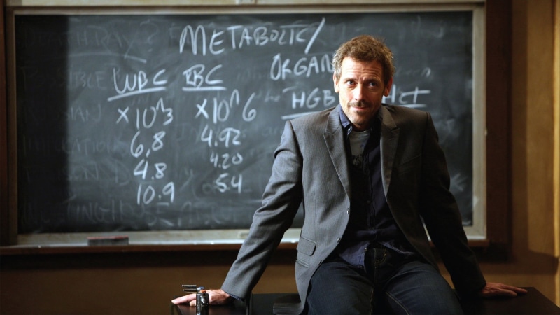 business, communication, blackboard, black, 1080P, House, board, portrait, formula, education, three quarter length, Hugh Laurie, people, young men, young adult