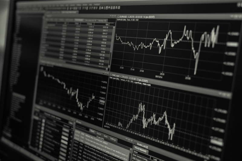 blue, desk, earning, rate, grayscale, ticker, 5K, display, black, corporate business, currency, communication, forex, graph, bw, backgrounds, accounting