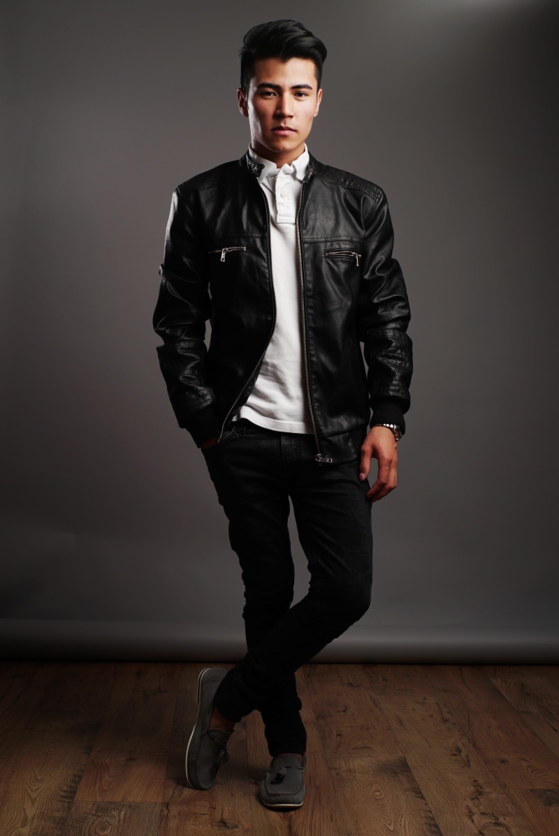one person, handsome, shirt, male, confident, young adult, success, white, chair, people, clothing, corporate, wall - building feature, guy, leather, wood