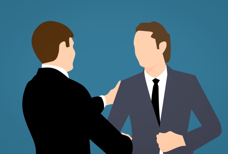 young, training, great, together, silhouette, people, talking, business, formalwear, agreement, shaking, resume, job, businessman, boss, indoors, illustration