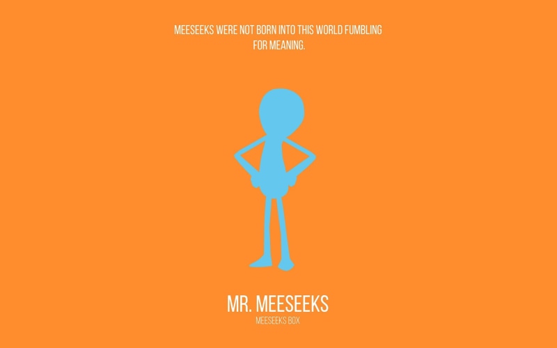 abstract, computer network, Rick and Morty, businessman, guidance, text, meeseeks, global communications, cartoon, vector, design Element, communication