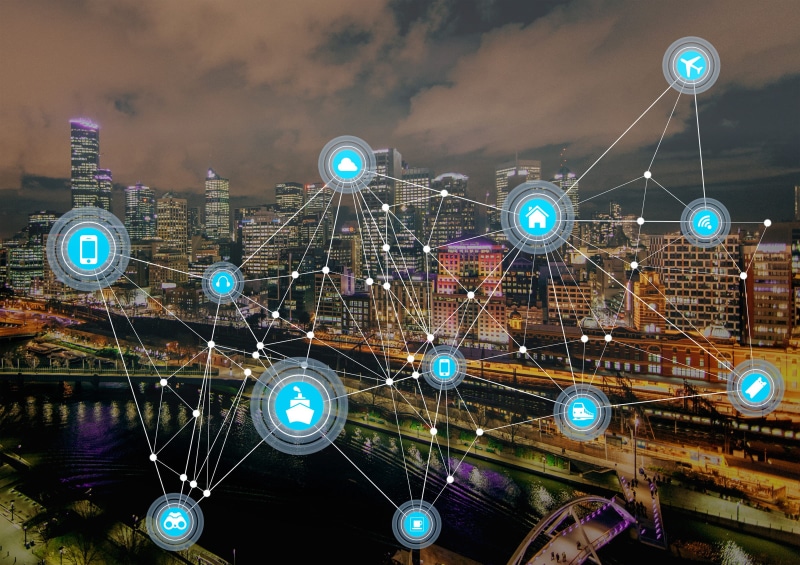 network, architecture, night, building exterior, marketing, wired, sky, amusement park, connect, skyscraper, cloud - sky, multimedia, solution, house, landscape