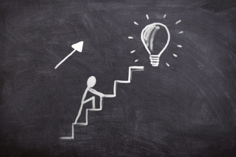 school, learn, choice, thoughts, climbing stairs, idea, 4K, arrow symbol, no people, direction, sign, upward, moving up, blackboard, brainstorming, decisions
